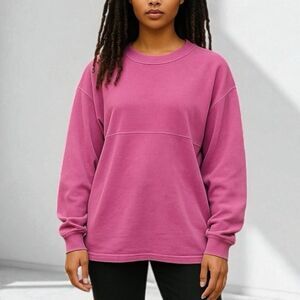 Fantastic Fawn Boutique Mineral Wash Pink Heavy Cotton Long Sleeve T- Shirt M